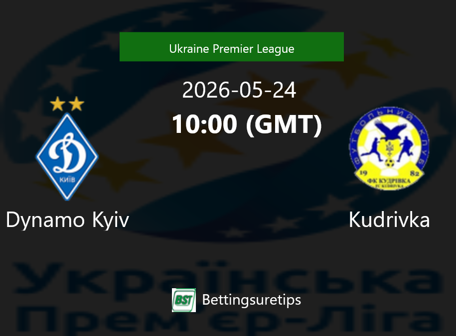 Dynamo Kyiv vs Kudrivka Prediction Betting Tips & Correct Score