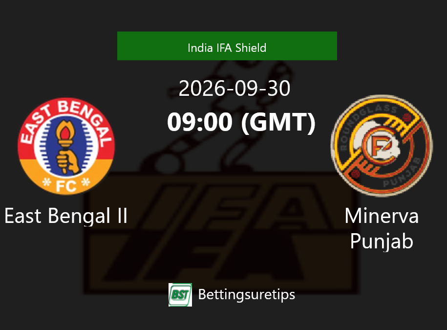 East Bengal II vs Minerva Punjab Prediction Betting Tips & Correct Score