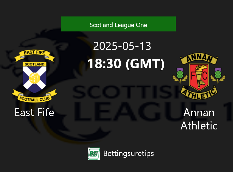 East Fife vs Annan Athletic Prediction Betting Tips & Correct Score