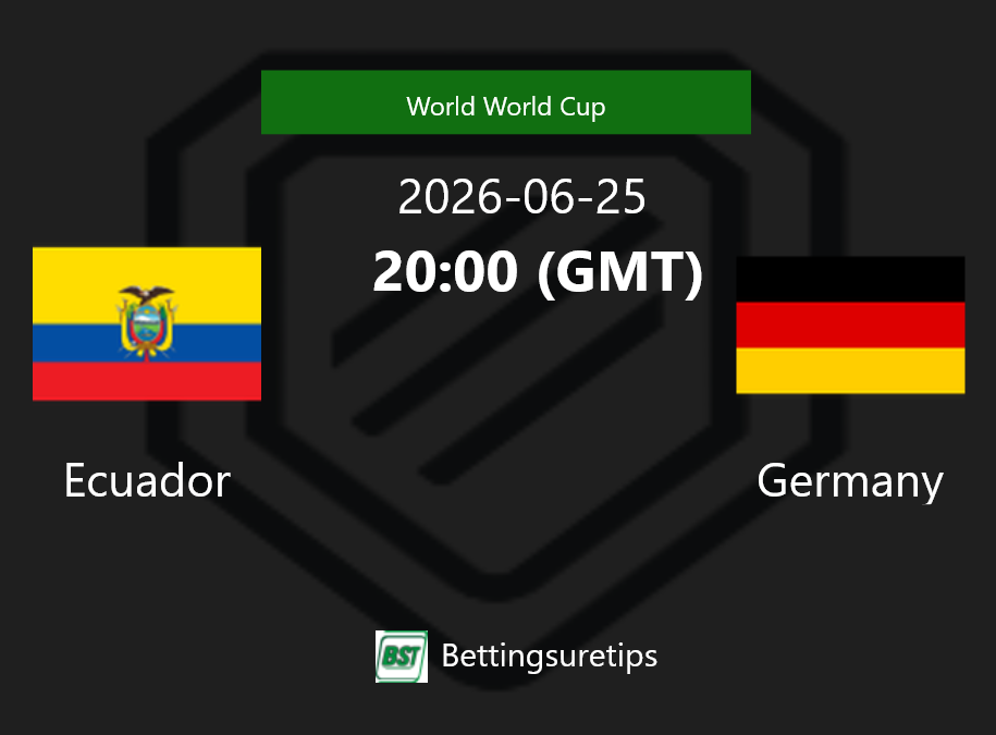Ecuador vs Germany Prediction Betting Tips & Correct Score
