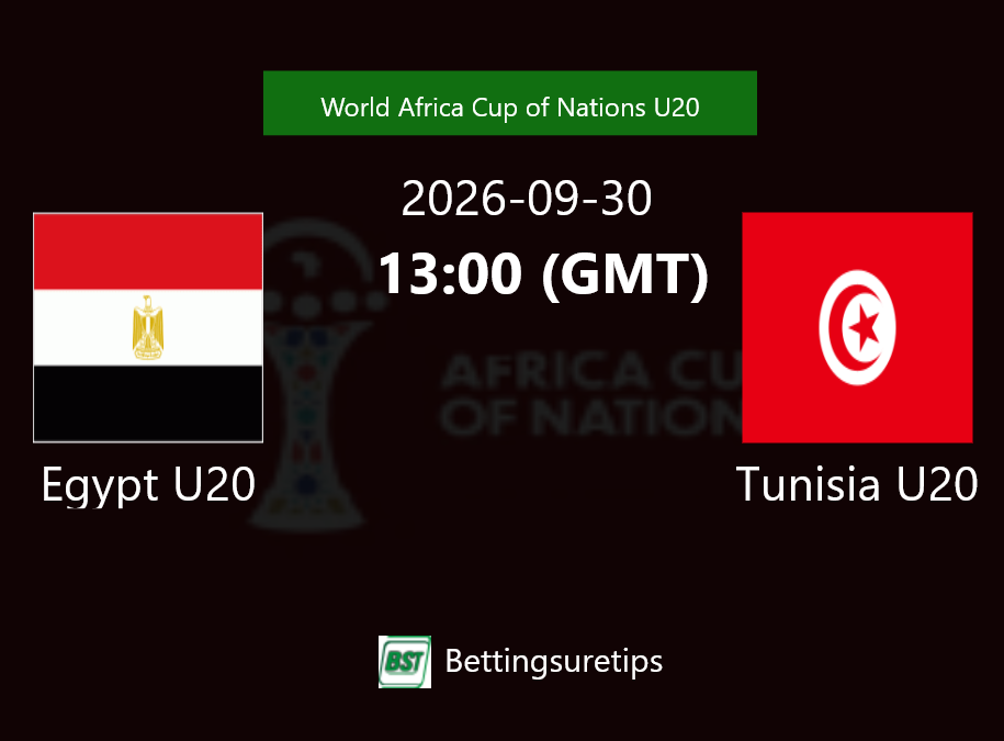 Egypt U20 vs Tunisia U20 Prediction Betting Tips & Correct Score