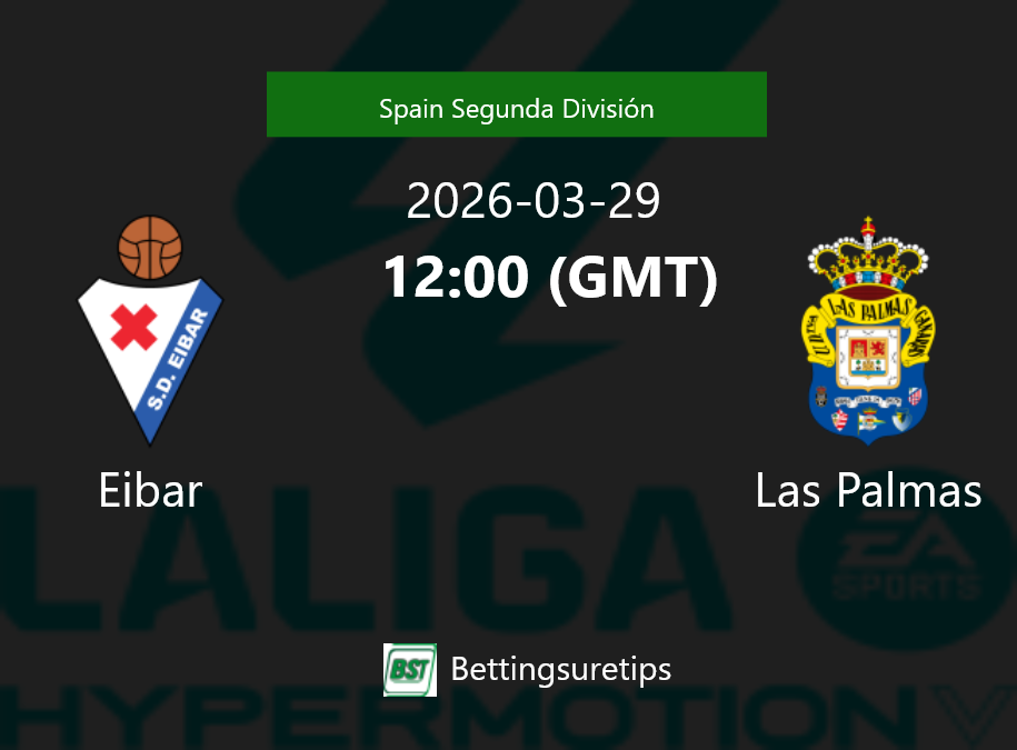 Eibar vs Las Palmas Prediction Betting Tips & Correct Score