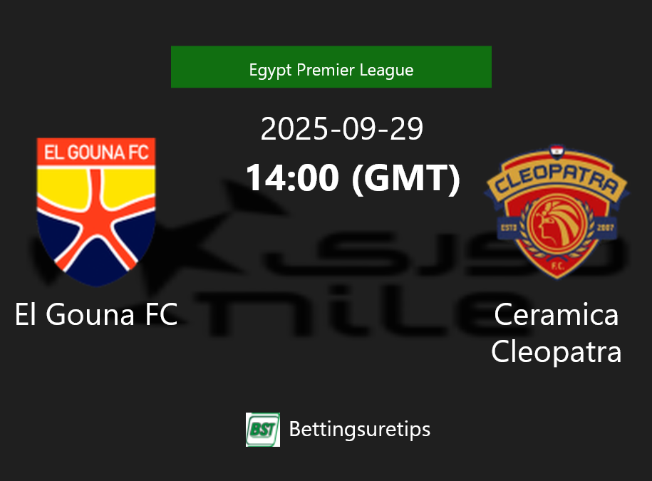 El Gouna FC vs Ceramica Cleopatra Prediction Betting Tips & Correct Score