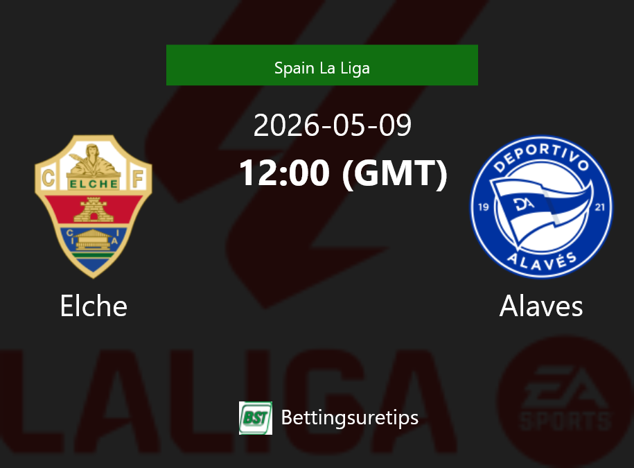 Elche vs Alaves Prediction Betting Tips & Correct Score