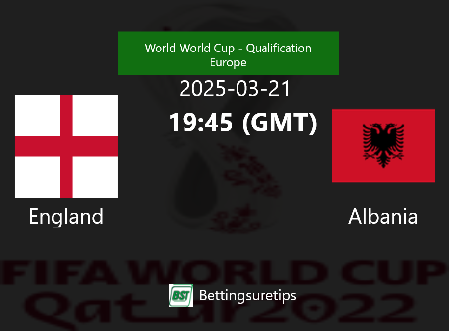 England vs Albania Prediction Betting Tips & Correct Score
