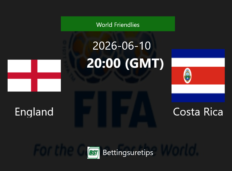 England vs Costa Rica Prediction Betting Tips & Correct Score