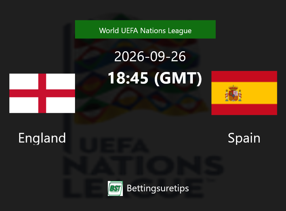 England vs Spain Prediction Betting Tips & Correct Score
