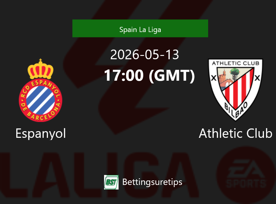 Espanyol vs Athletic Club Prediction Betting Tips & Correct Score