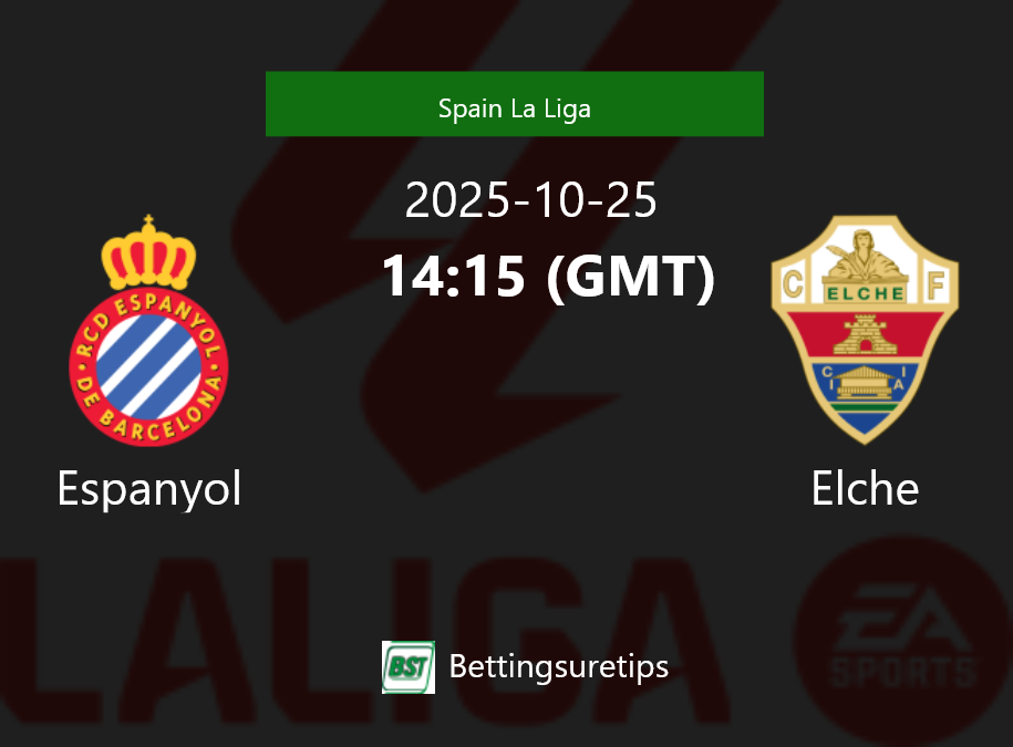 Espanyol vs Elche Prediction Betting Tips & Correct Score