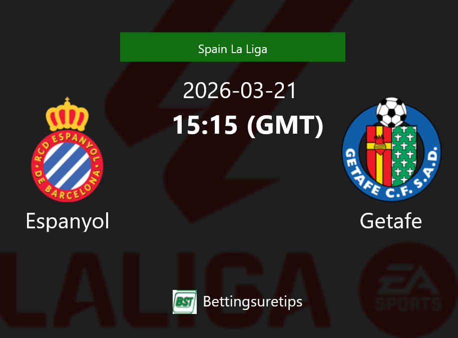 Espanyol vs Getafe Prediction Betting Tips & Correct Score