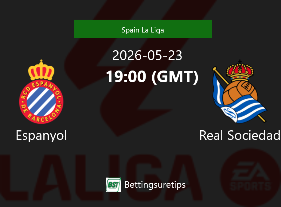 Espanyol vs Real Sociedad Prediction Betting Tips & Correct Score