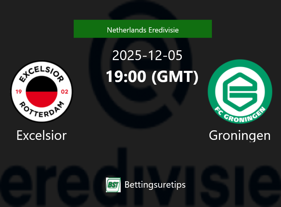 Excelsior vs Groningen Prediction Betting Tips & Correct Score