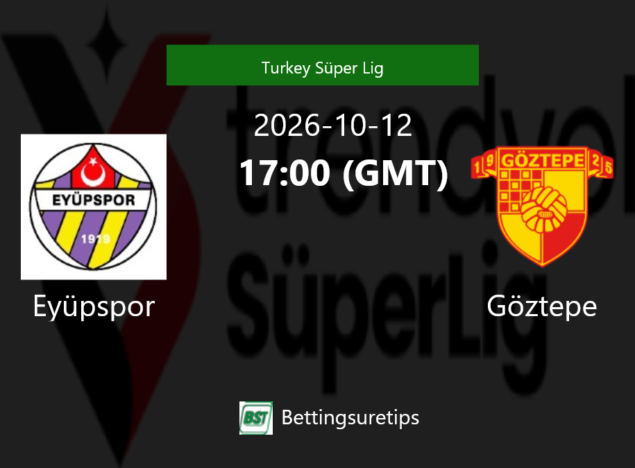Eyüpspor vs Göztepe Prediction Betting Tips & Correct Score