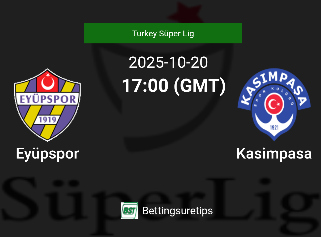 Eyüpspor vs Kasimpasa Prediction Betting Tips & Correct Score