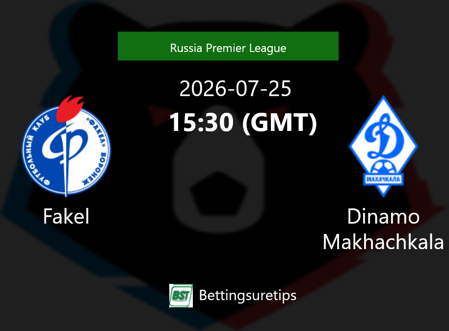 Fakel vs Dinamo Makhachkala Prediction Betting Tips & Correct Score
