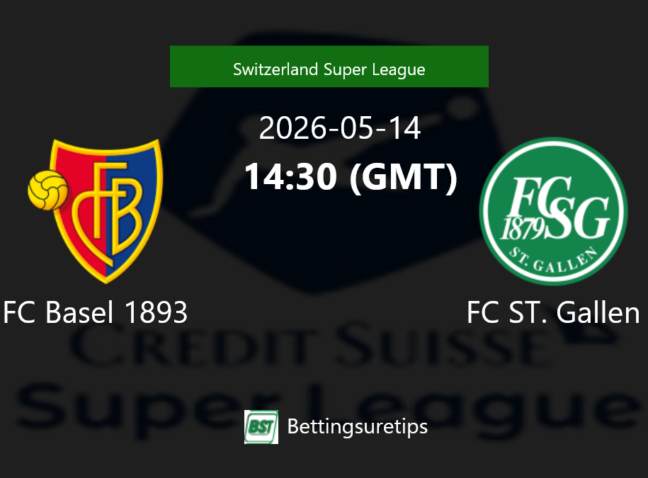 FC Basel 1893 vs FC ST. Gallen Prediction Betting Tips & Correct Score