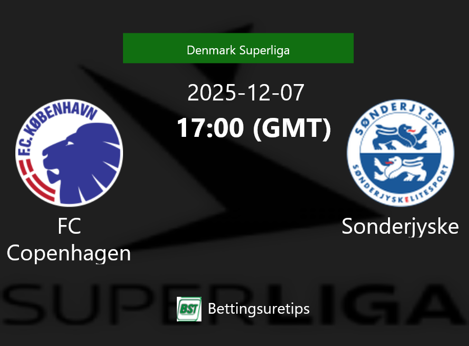 FC Copenhagen vs Sonderjyske Prediction Betting Tips & Correct Score