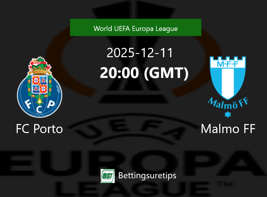 FC Porto vs Malmo FF Prediction Betting Tips & Correct Score