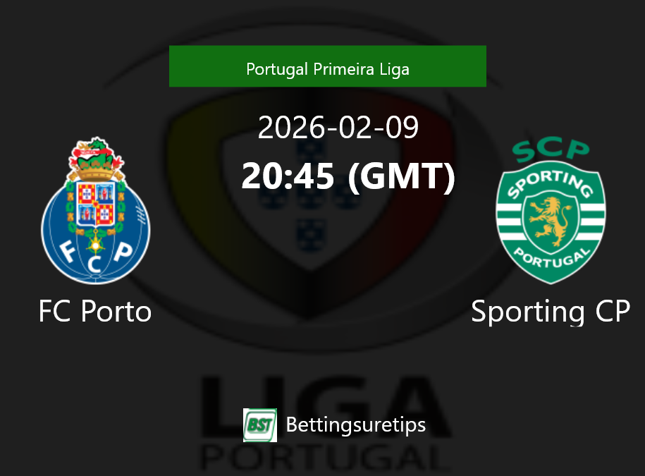 FC Porto vs Sporting CP Prediction Betting Tips & Correct Score