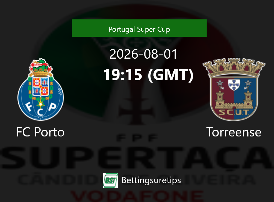 FC Porto vs Torreense Prediction Betting Tips & Correct Score