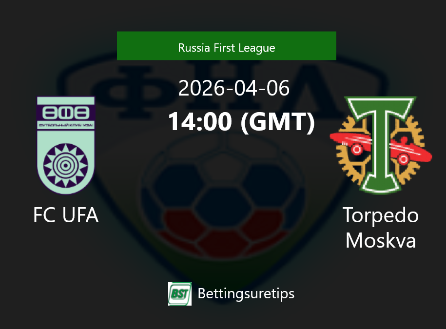 FC UFA vs Torpedo Moskva Prediction Betting Tips & Correct Score