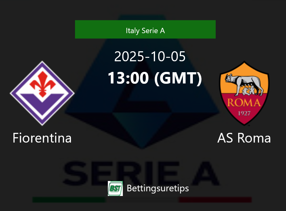 Fiorentina vs AS Roma Prediction Betting Tips & Correct Score