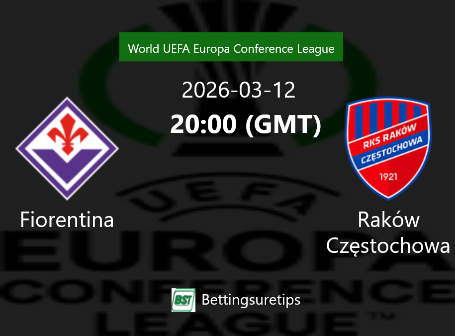 Fiorentina vs Raków Cz?stochowa Prediction Betting Tips & Correct Score