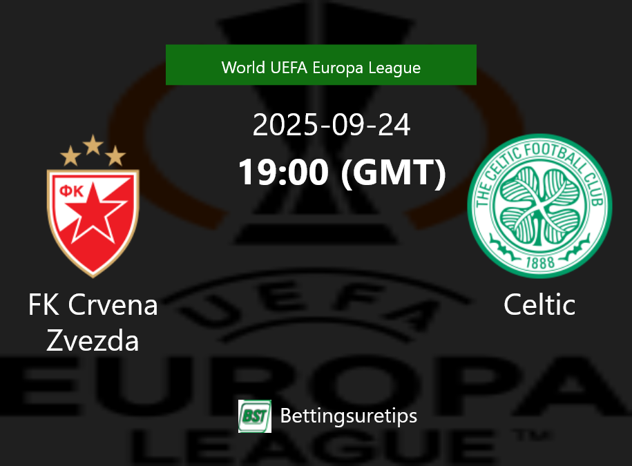 FK Crvena Zvezda vs Celtic Prediction Betting Tips & Correct Score