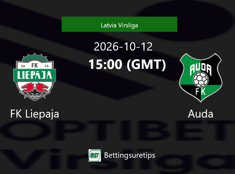 FK Liepaja vs Auda Prediction Betting Tips & Correct Score