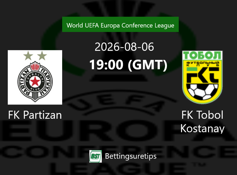 FK Partizan vs FK Tobol Kostanay Prediction Betting Tips & Correct Score