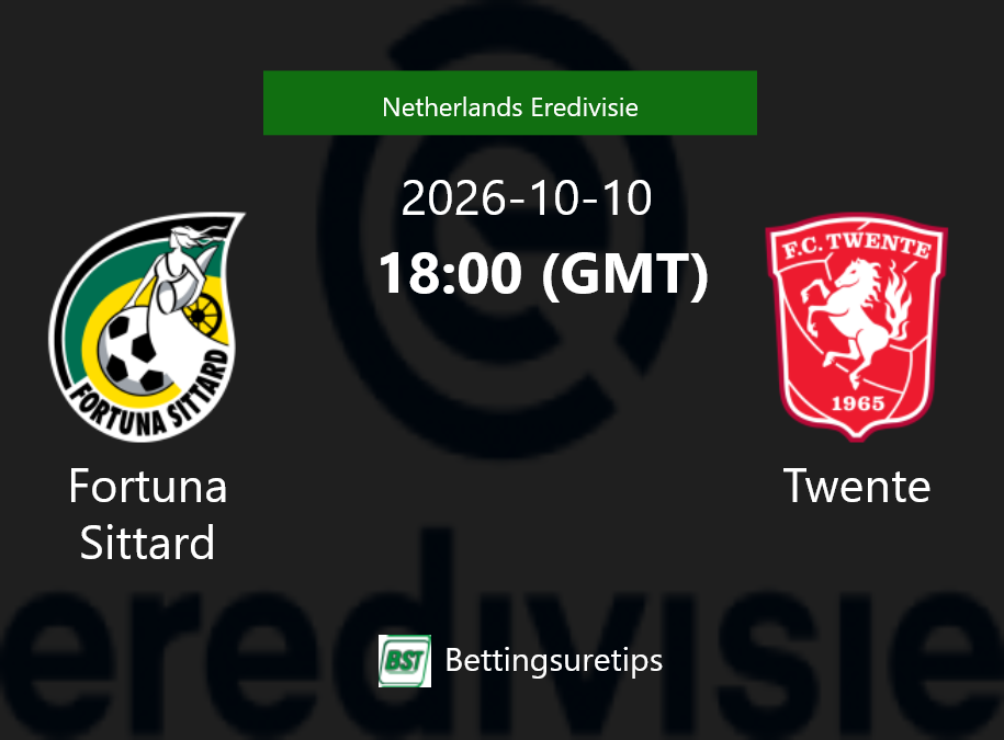 Fortuna Sittard vs Twente Prediction Betting Tips & Correct Score