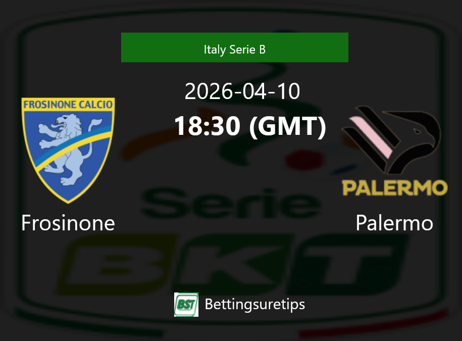 Frosinone vs Palermo Prediction Betting Tips & Correct Score