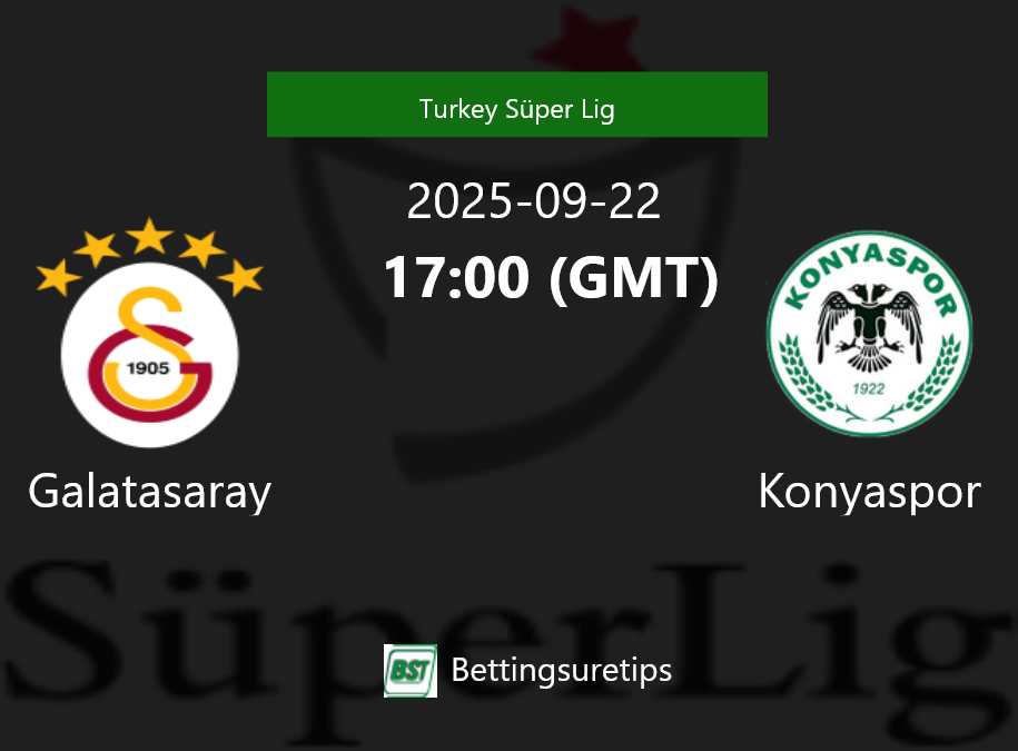 Galatasaray vs Konyaspor Prediction Betting Tips & Correct Score