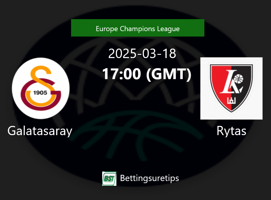 Galatasaray vs Rytas Prediction and Pick - Europe Champions League