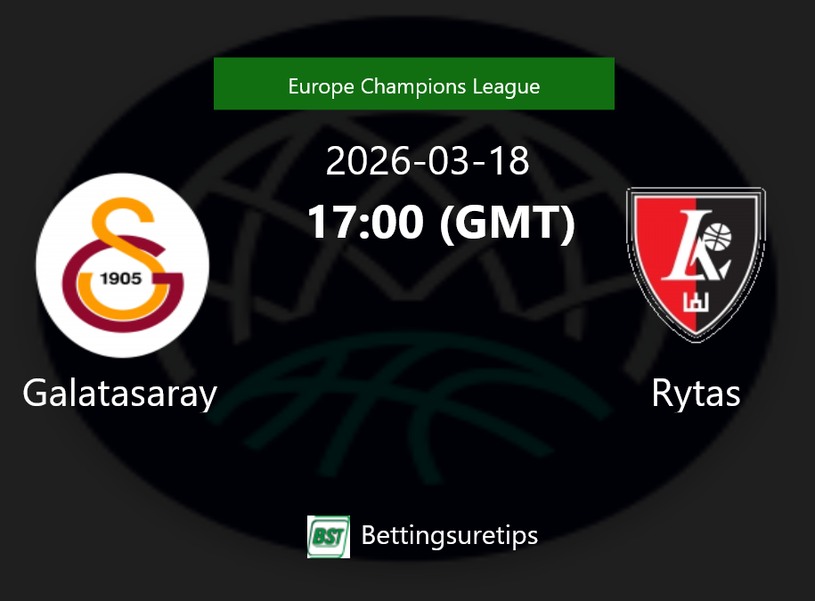 Galatasaray vs Rytas Prediction and Pick - Europe Champions League