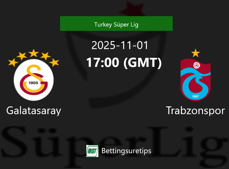 Galatasaray vs Trabzonspor Prediction Betting Tips & Correct Score