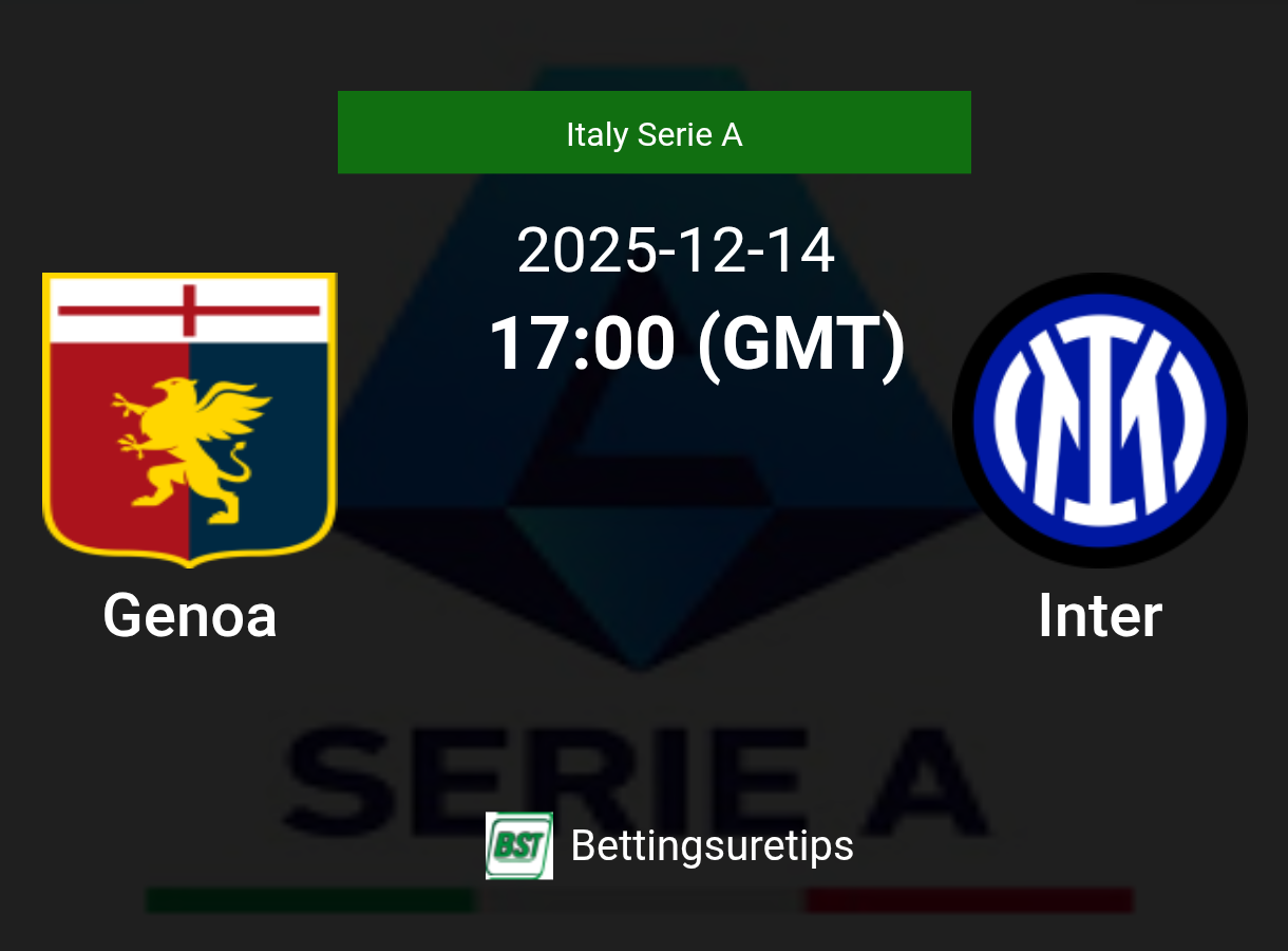 Genoa vs Inter Prediction Betting Tips & Correct Score