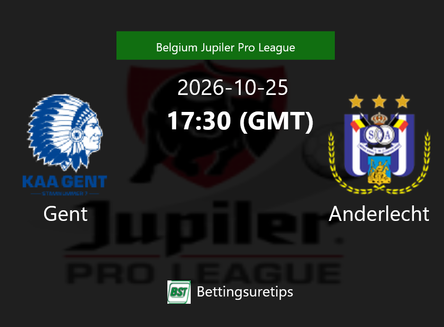 Gent vs Anderlecht Prediction Betting Tips & Correct Score