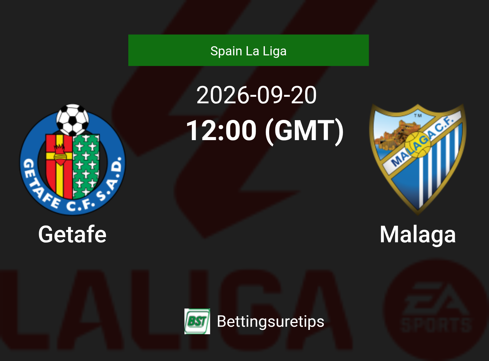 Getafe vs Malaga Prediction Betting Tips & Correct Score