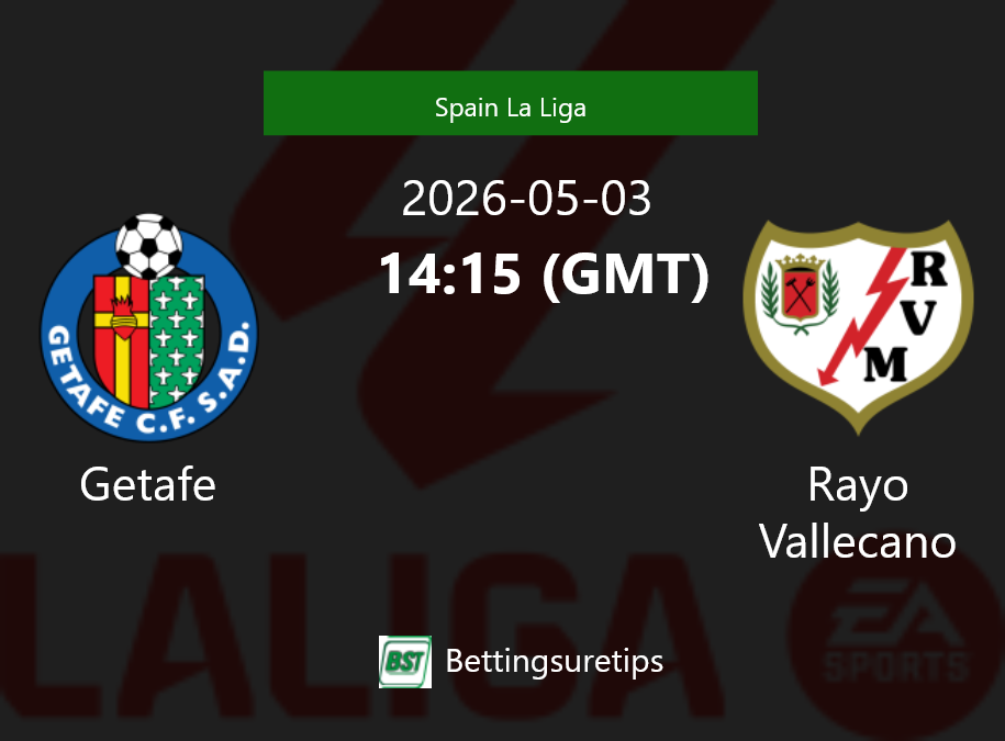 Getafe vs Rayo Vallecano Prediction Betting Tips & Correct Score