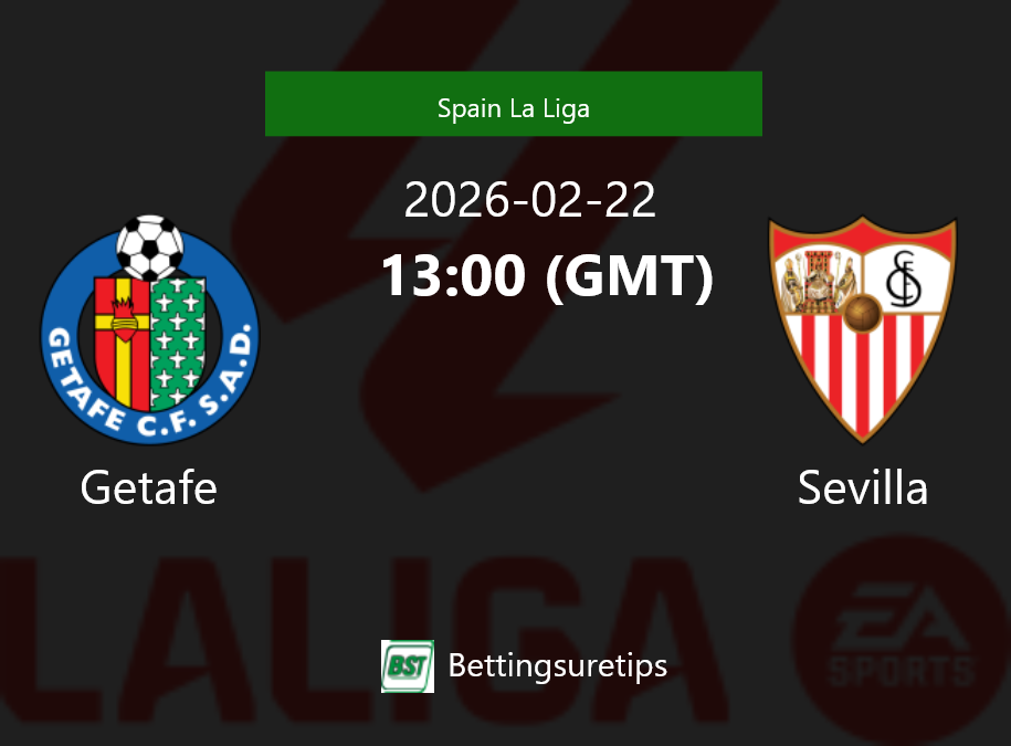 Getafe vs Sevilla Prediction Betting Tips & Correct Score