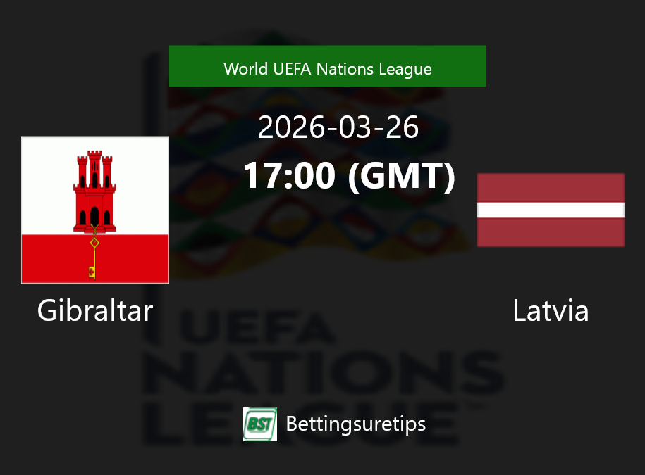 Gibraltar vs Latvia Prediction Betting Tips & Correct Score