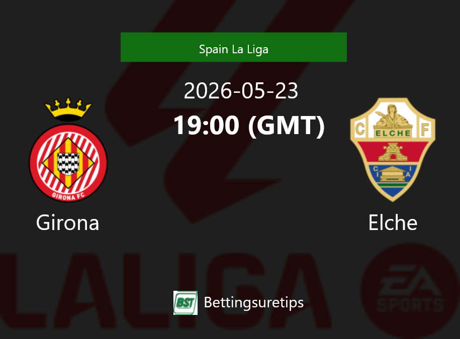 Girona vs Elche Prediction Betting Tips & Correct Score