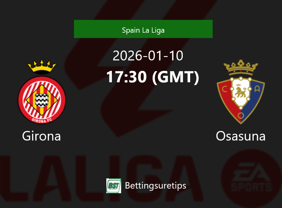 Girona vs Osasuna Prediction Betting Tips & Correct Score