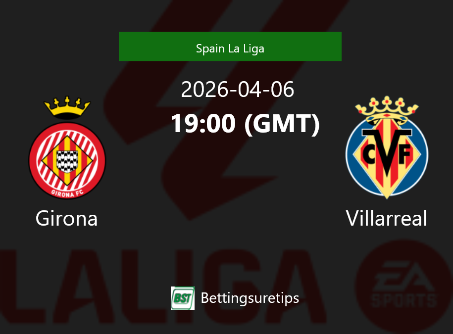 Girona vs Villarreal Prediction Betting Tips & Correct Score