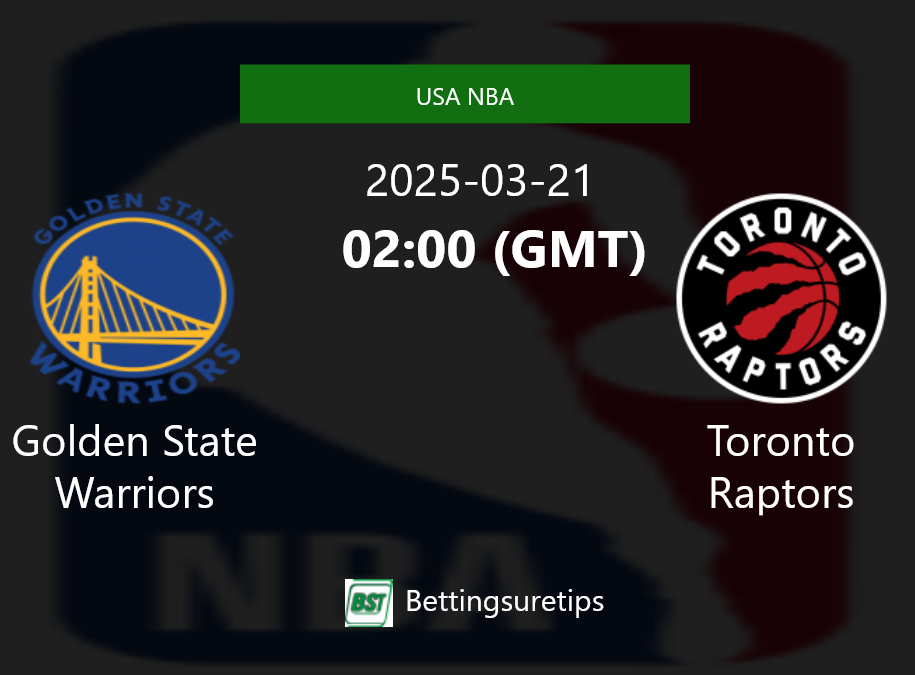 Golden State Warriors vs Toronto Raptors Prediction and Pick - USA NBA