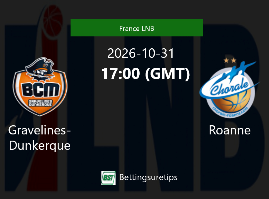 Gravelines-Dunkerque vs Roanne Prediction and Pick - France LNB