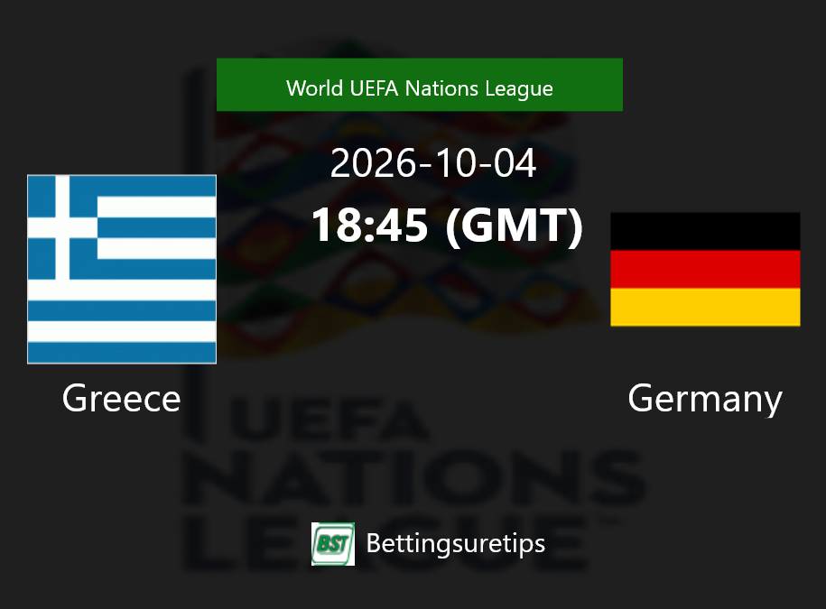 Greece vs Germany Prediction Betting Tips & Correct Score