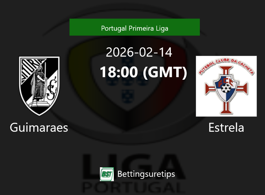 Guimaraes vs Estrela Prediction Betting Tips & Correct Score
