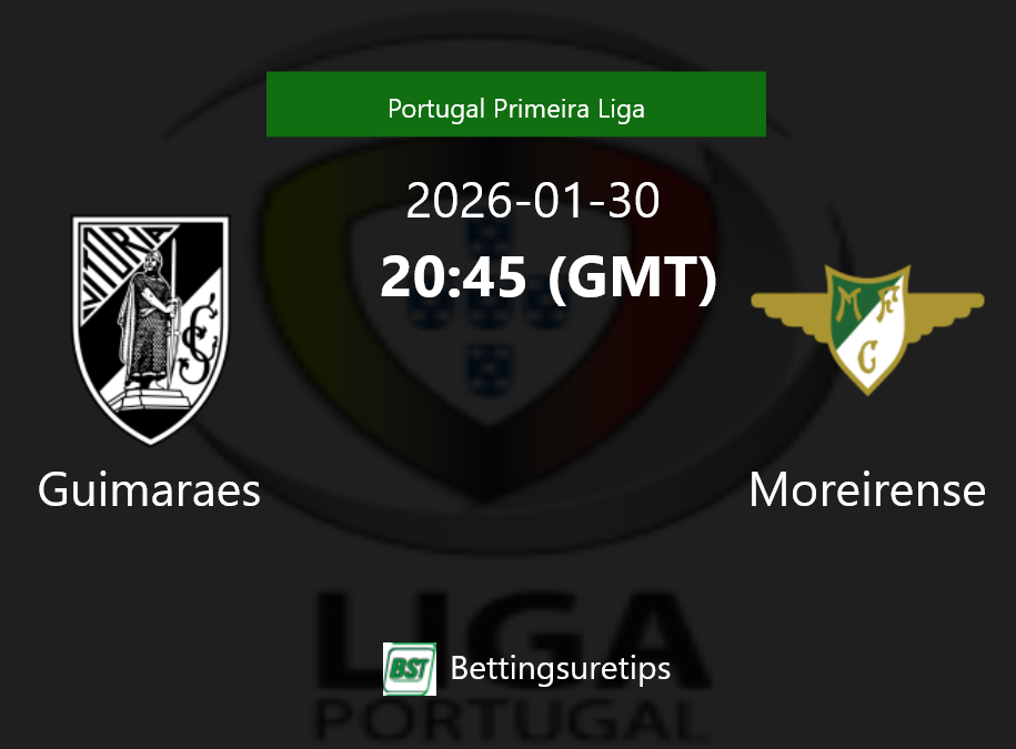 Guimaraes vs Moreirense Prediction Betting Tips & Correct Score